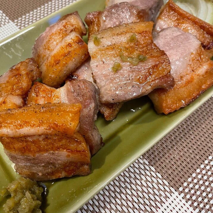 豚バラ肉のソテー